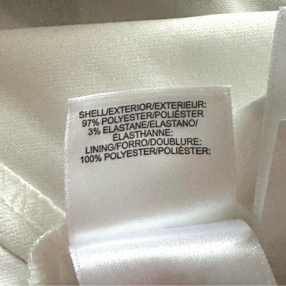 Anne Klein Petite Dress Ivory Black Floral Print Bottom Sleeveless Dress Size 2P - Picture 10 of 12